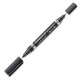 Staedtler Lumocolor Duo marcador permanente Punta redonda/fina Negro 1 pieza(s)